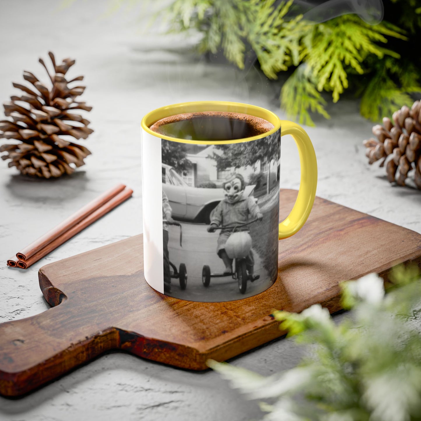 1940's Clown on a Tricycle  Colorful Mug