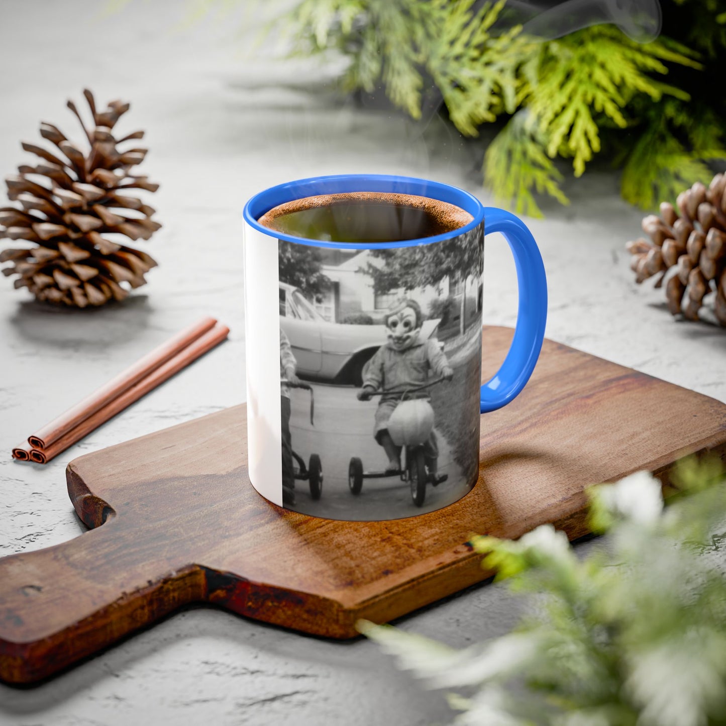 1940's Clown on a Tricycle  Colorful Mug