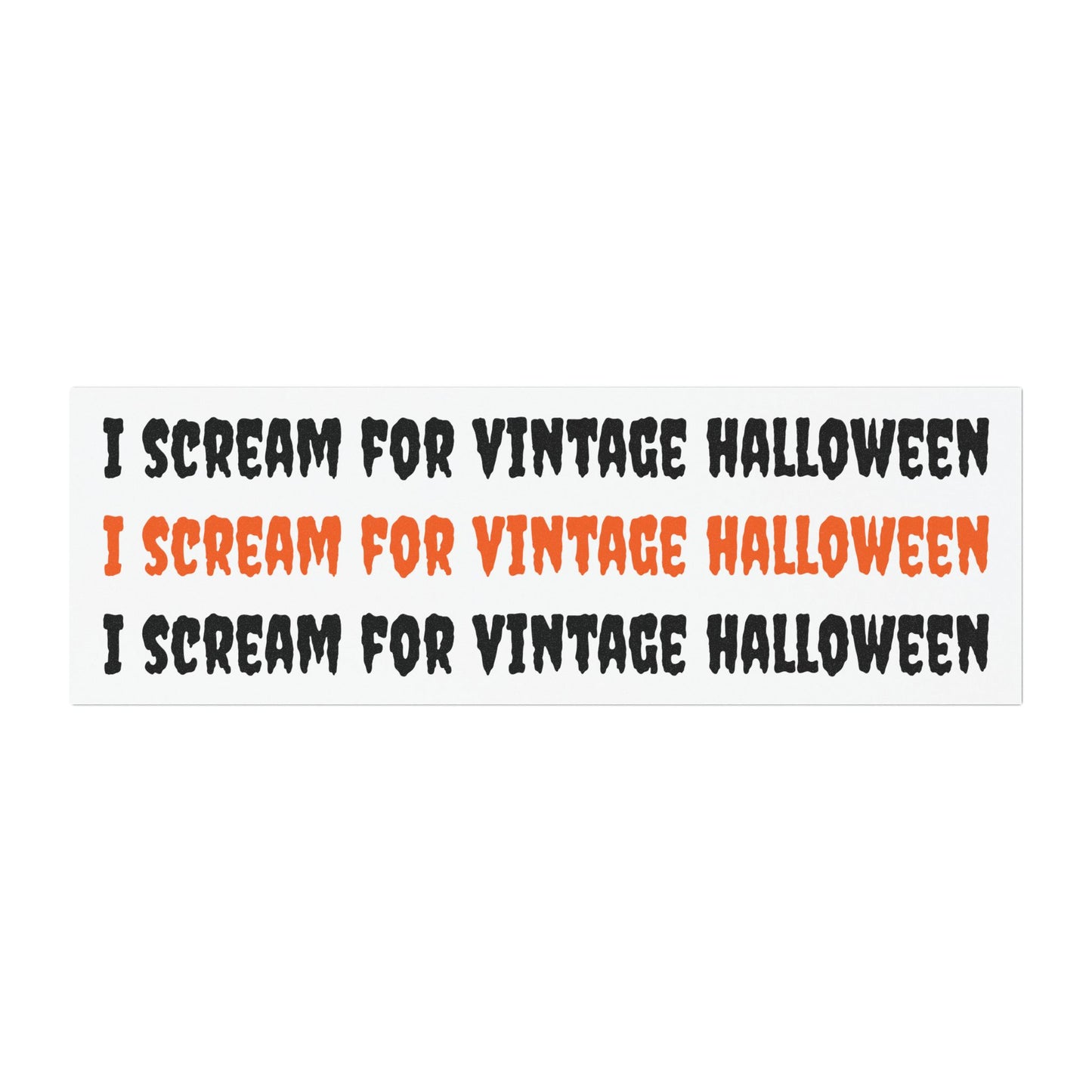 I Scream For Vintage Halloween x3 Car Magnets