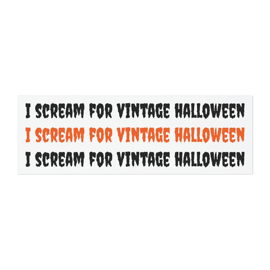 I Scream For Vintage Halloween x3 Car Magnets