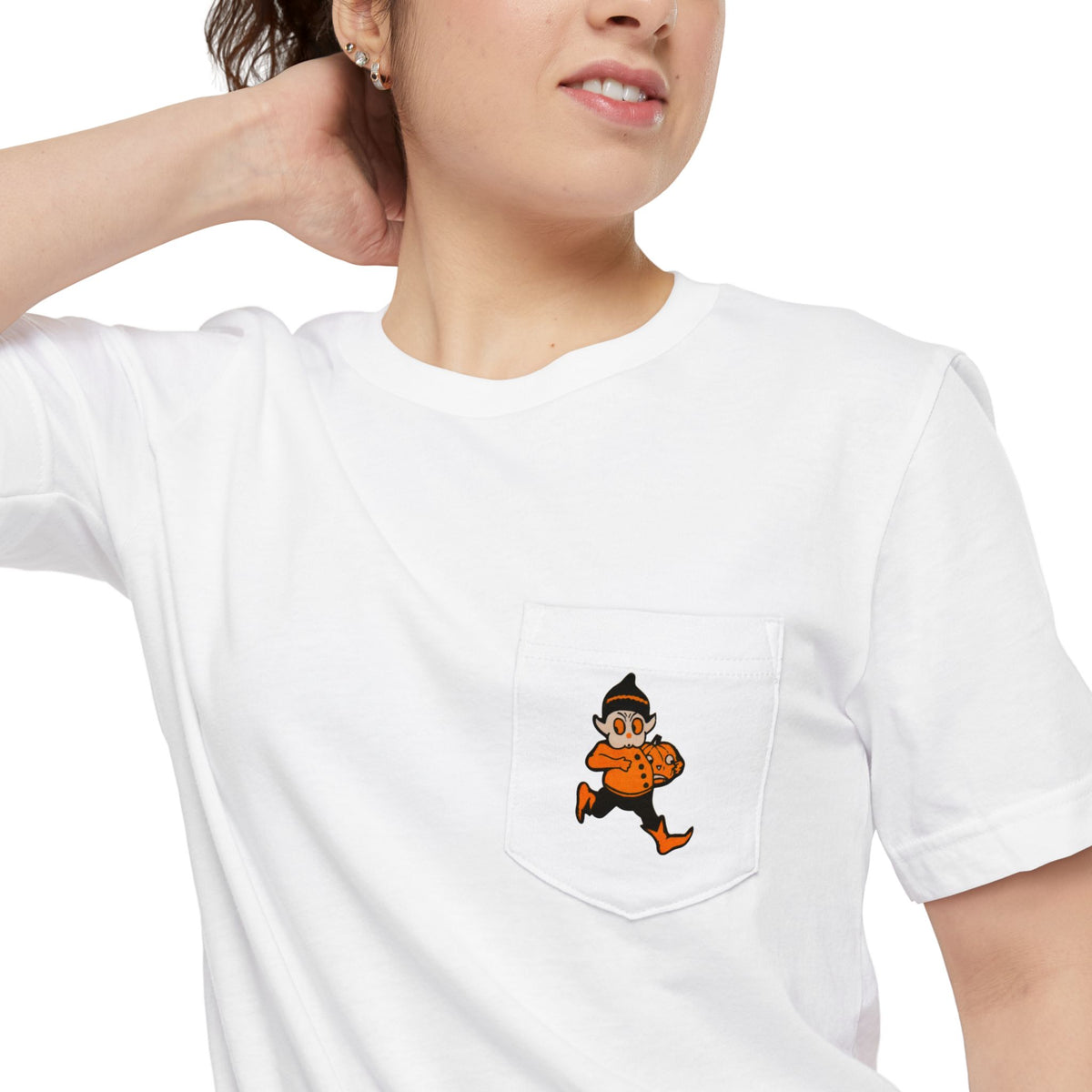 Pocket T w/ Authentic Vintage Halloween 1930s Gobolink Image
