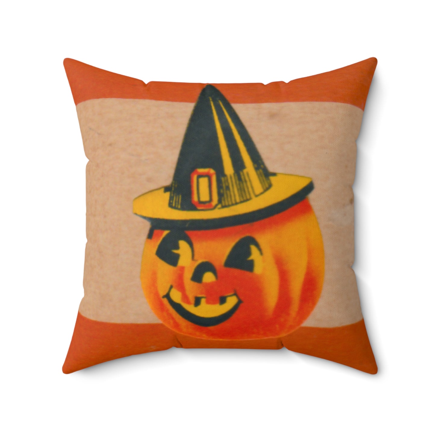 JOL Witch Hat Spun Polyester Square Pillow