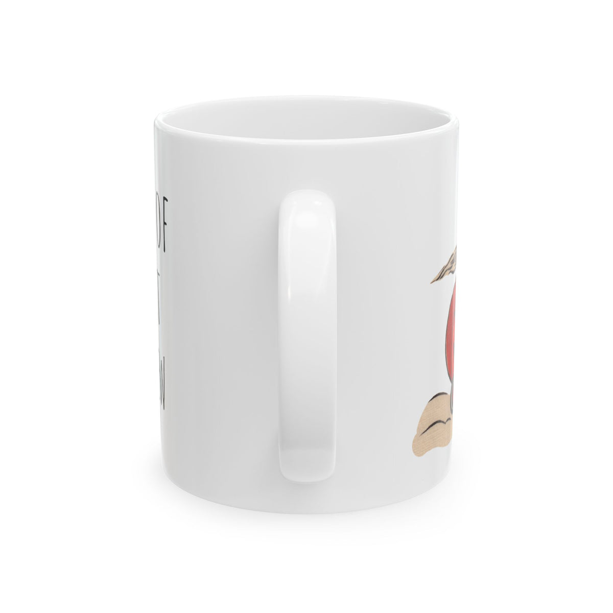 Ceramic Mug w/ Authentic Vintage Halloween Early 1900s Place Card Image (11oz & 15oz) 'Cup Of Bat Brew'