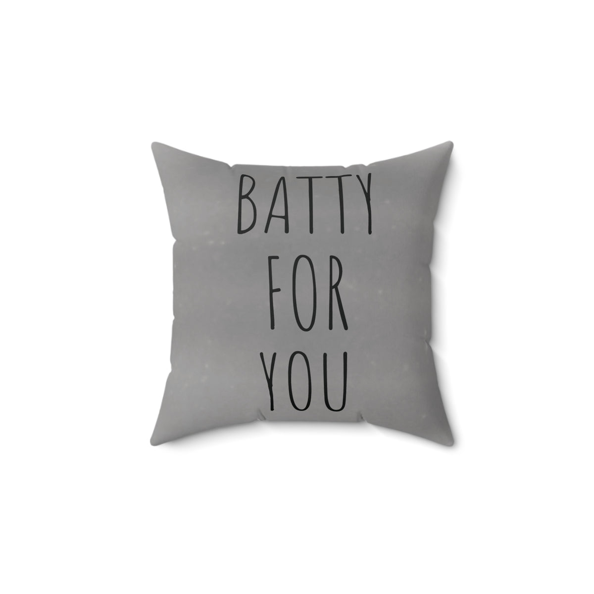 Throw Pillow w/Authentic Vintage Halloween Image of 1940s Black Baby Bat Being Fed