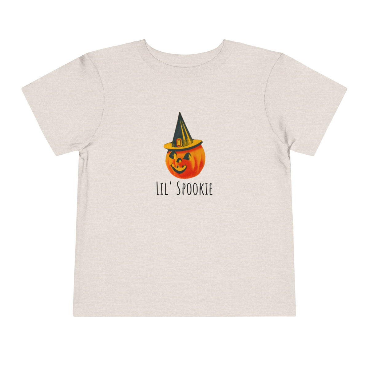 Toddler T w/ Authentic Vintage Halloween 1950s JOL with Witch Hat Image "Lil' Spookie"