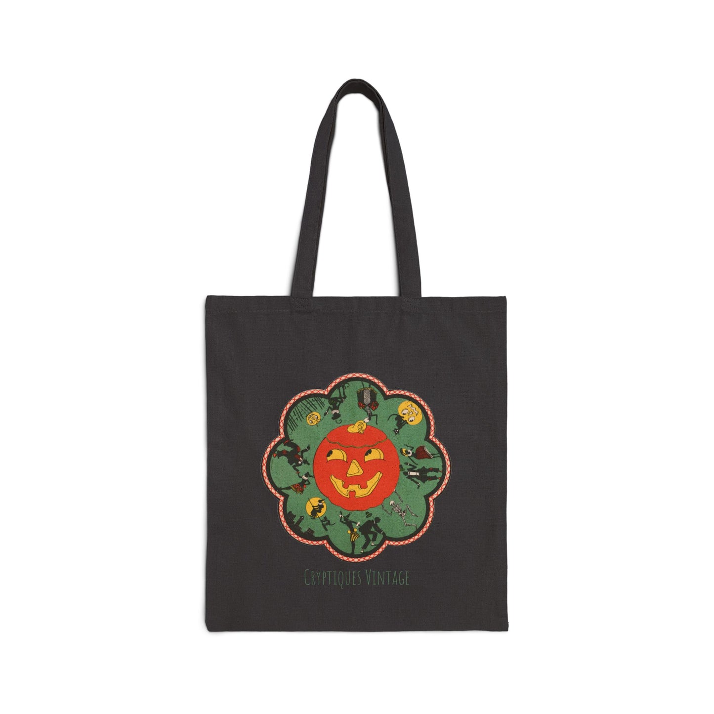 1920s Green Coaster/Doily with JOL Cotton Canvas Tote