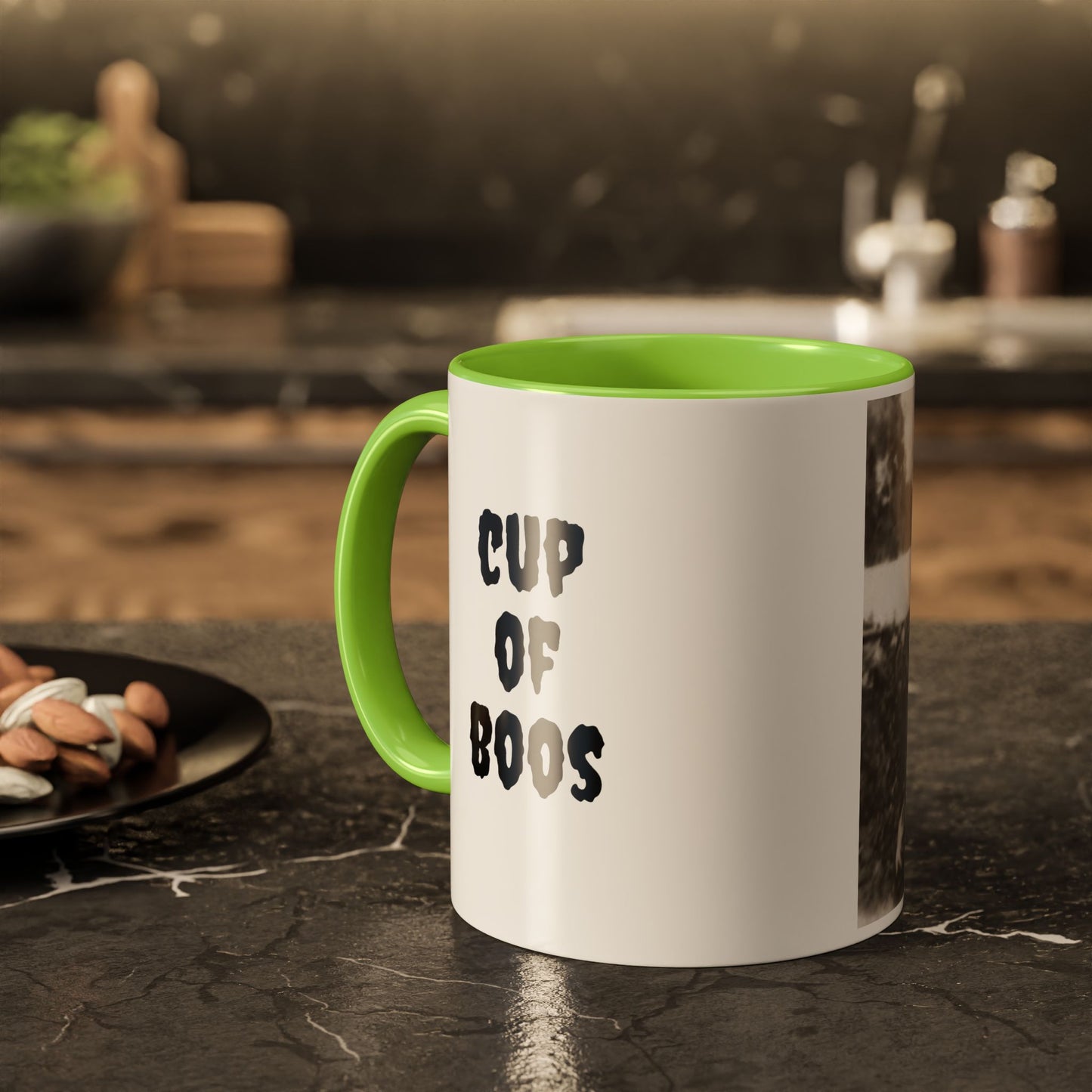 2 1940's Kids in Masks Colorful Mug