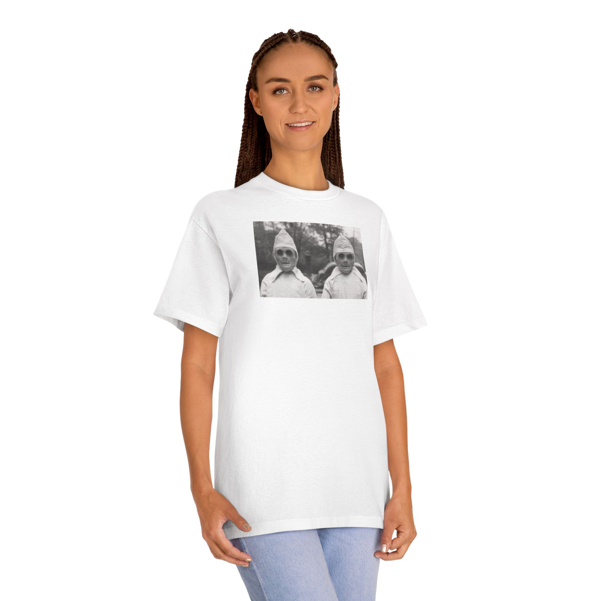 Adult T w/Authentic Vintage Halloween 1940s Image of 2 Ghouls