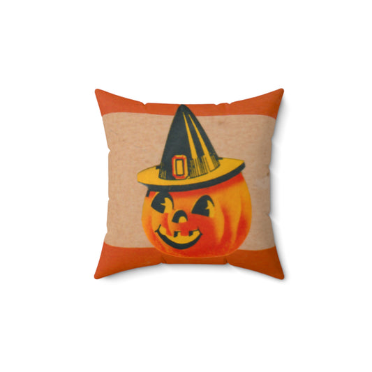 1950's Very Rare JOL Witch Hat Seal - Throw Pillow