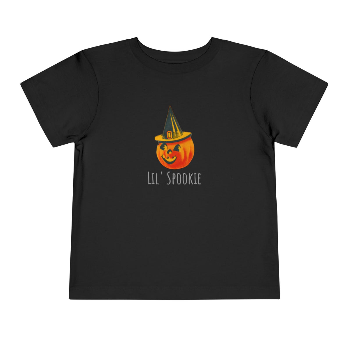 Toddler T w/ Authentic Vintage Halloween 1950s JOL with Witch Hat Image "Lil' Spookie"