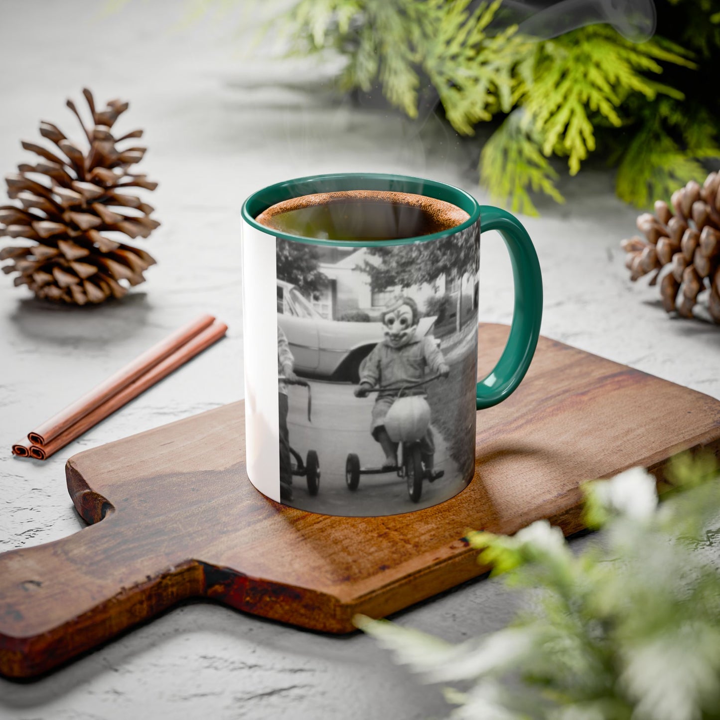 1940's Clown on a Tricycle  Colorful Mug