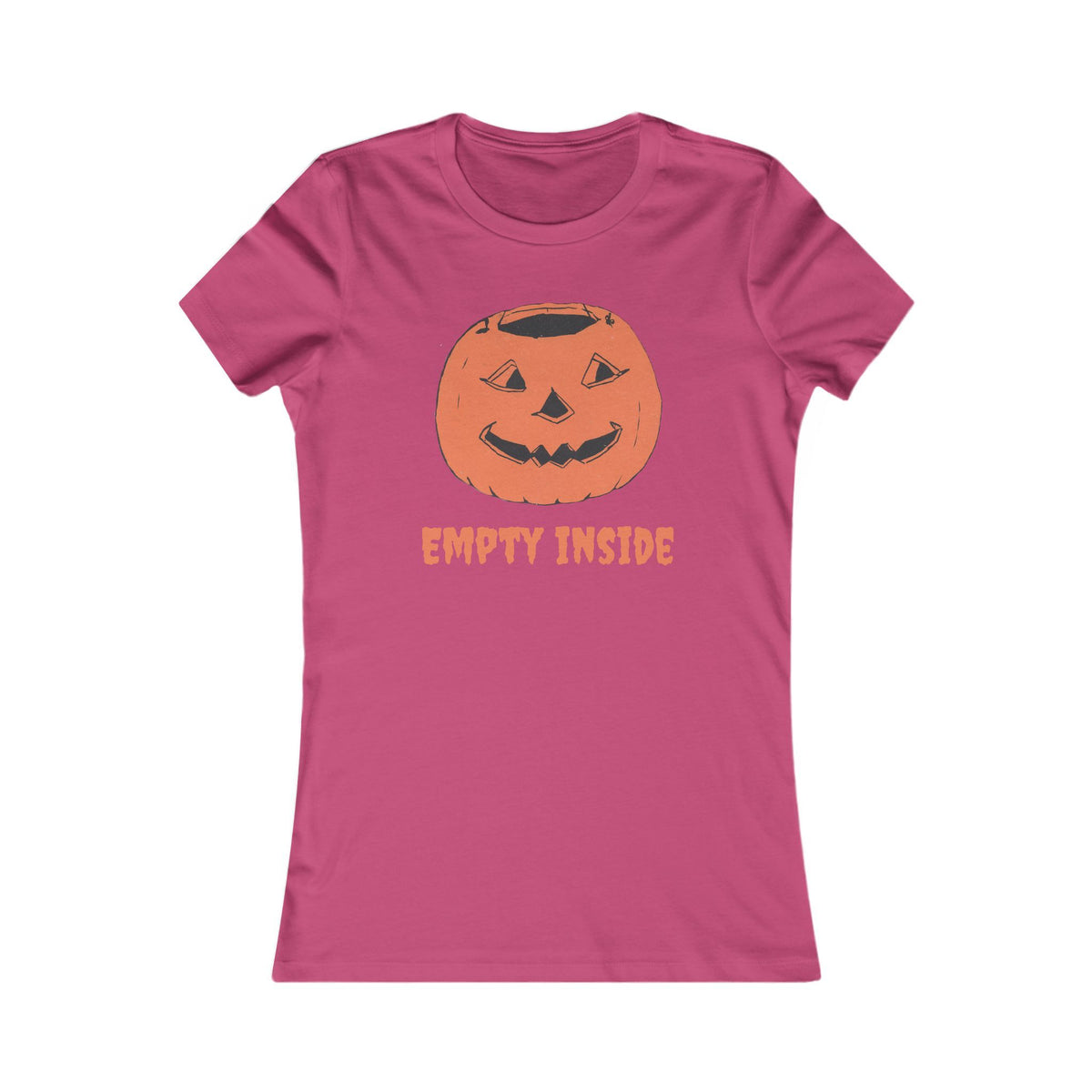 Women's T w/ Authentic Vintage Halloween 1930s Pumpkin "Empty Inside"