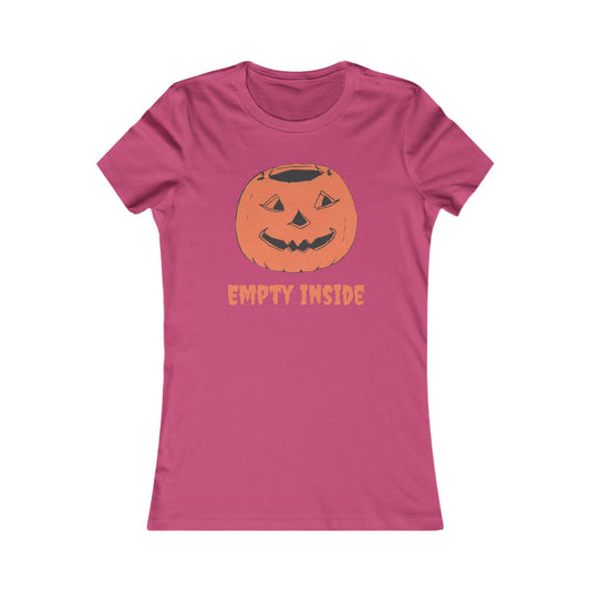 Women's T w/ Authentic Vintage Halloween 1930s Pumpkin "Empty Inside"