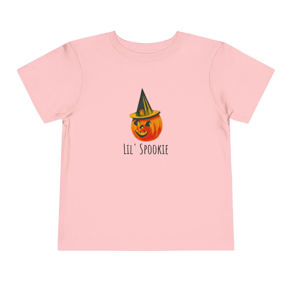 Toddler T w/ Authentic Vintage Halloween 1950s JOL with Witch Hat Image "Lil' Spookie"