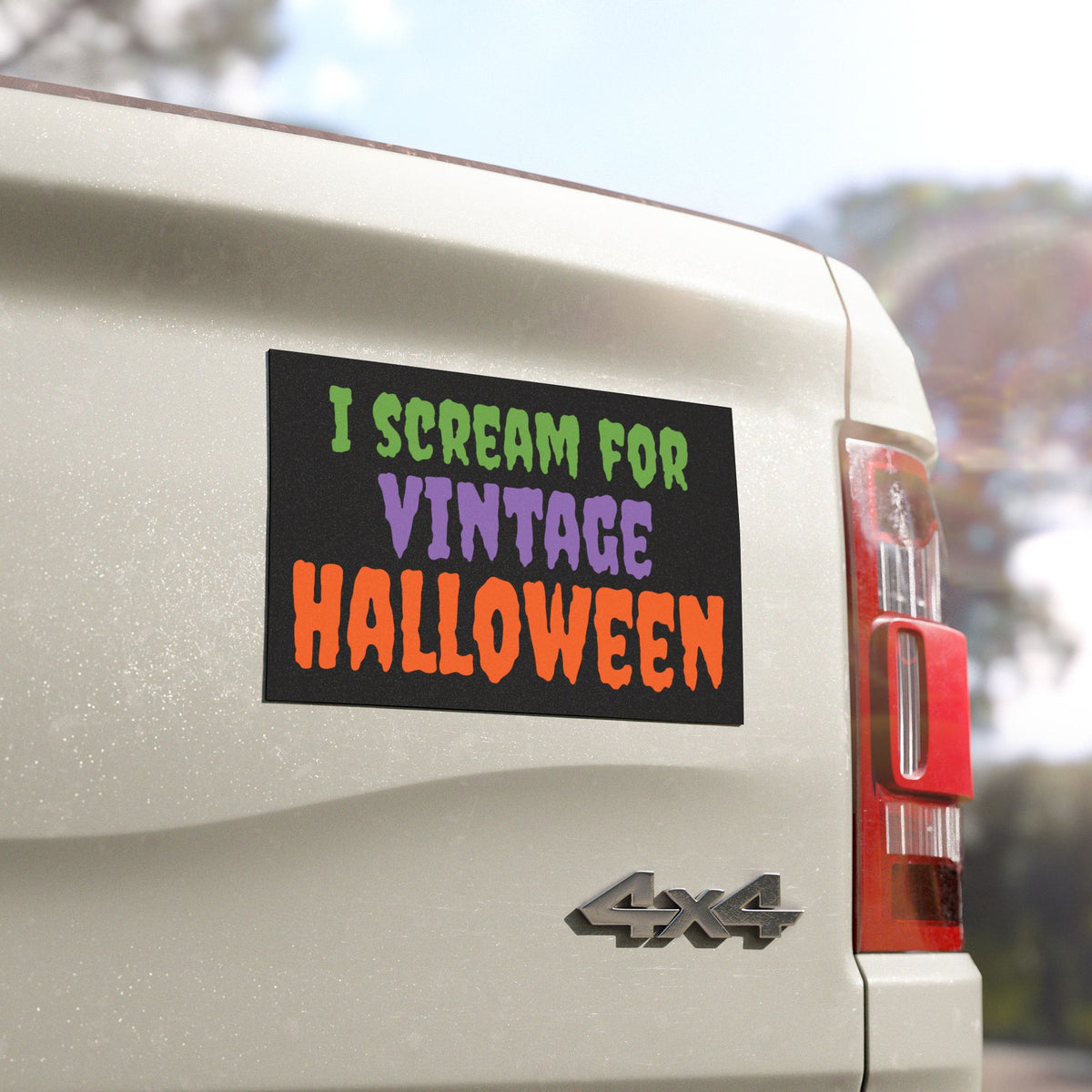 Car Magnet "I Scream For Vintage Halloween"