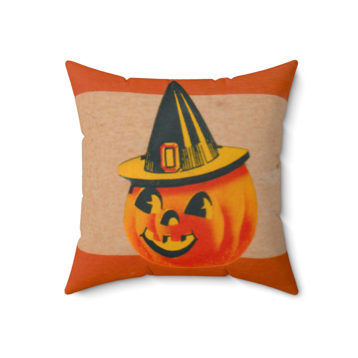 JOL Witch Hat Spun Polyester Square Pillow