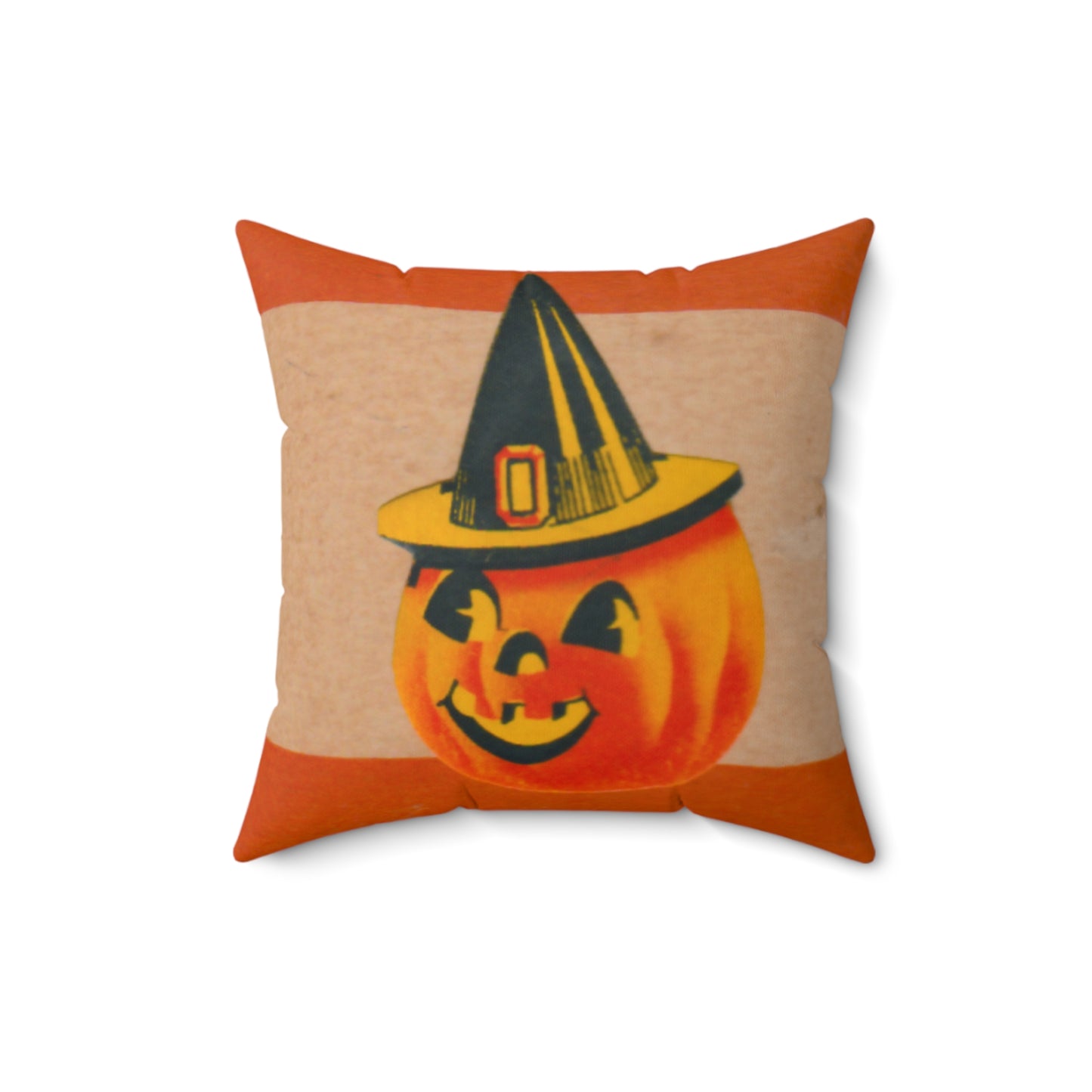 JOL Witch Hat Spun Polyester Square Pillow