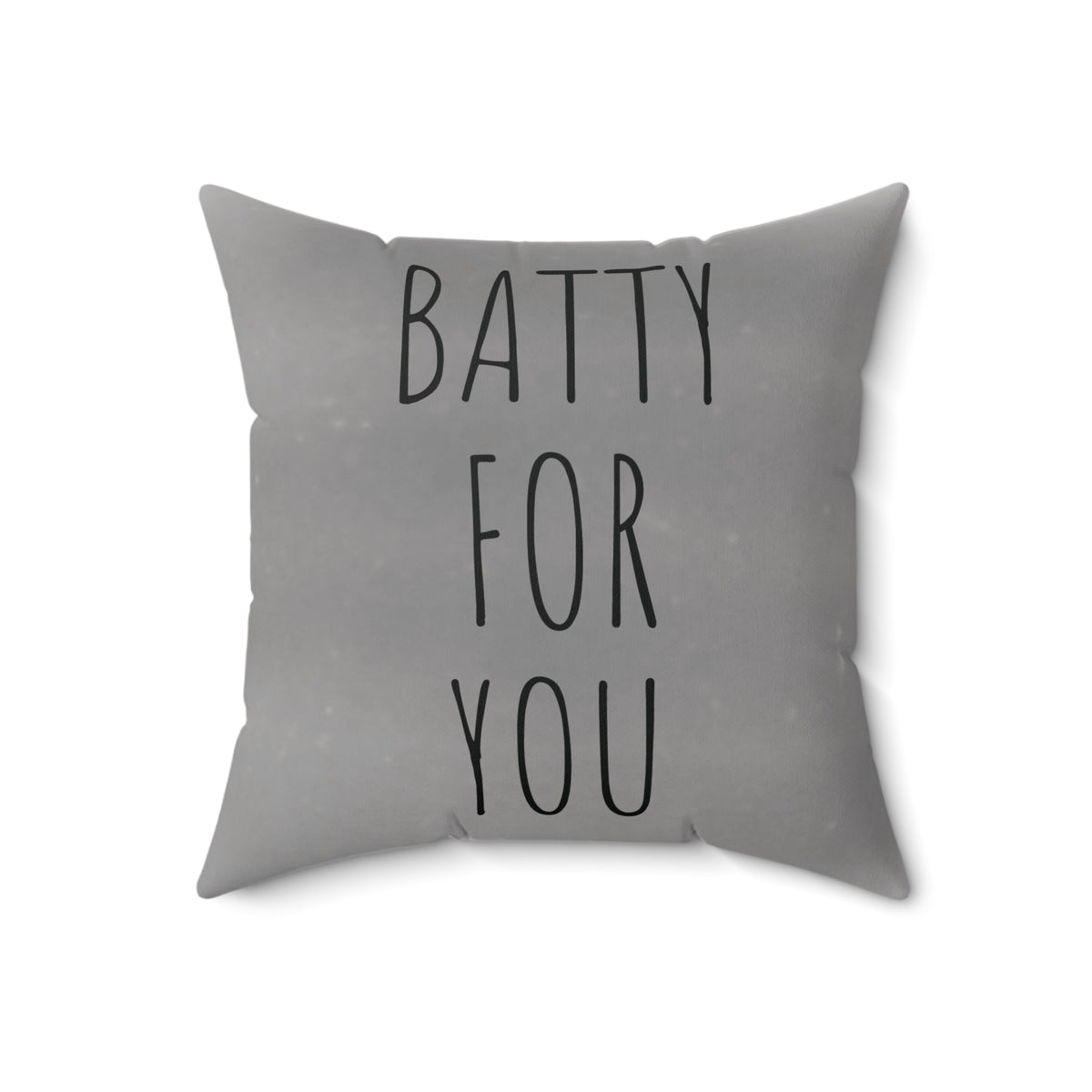 Throw Pillow w/Authentic Vintage Halloween Image of 1940s Black Baby Bat Being Fed
