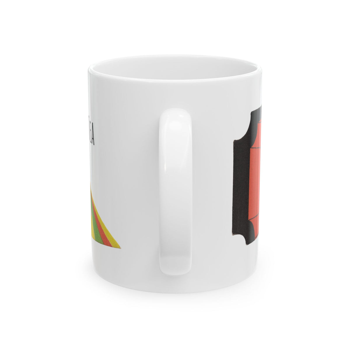 Ceramic Mug w/ Authentic Vintage Halloween 1930s Art Deco JOL Place Card Image (11oz, 15oz) 'Crypt Tea'