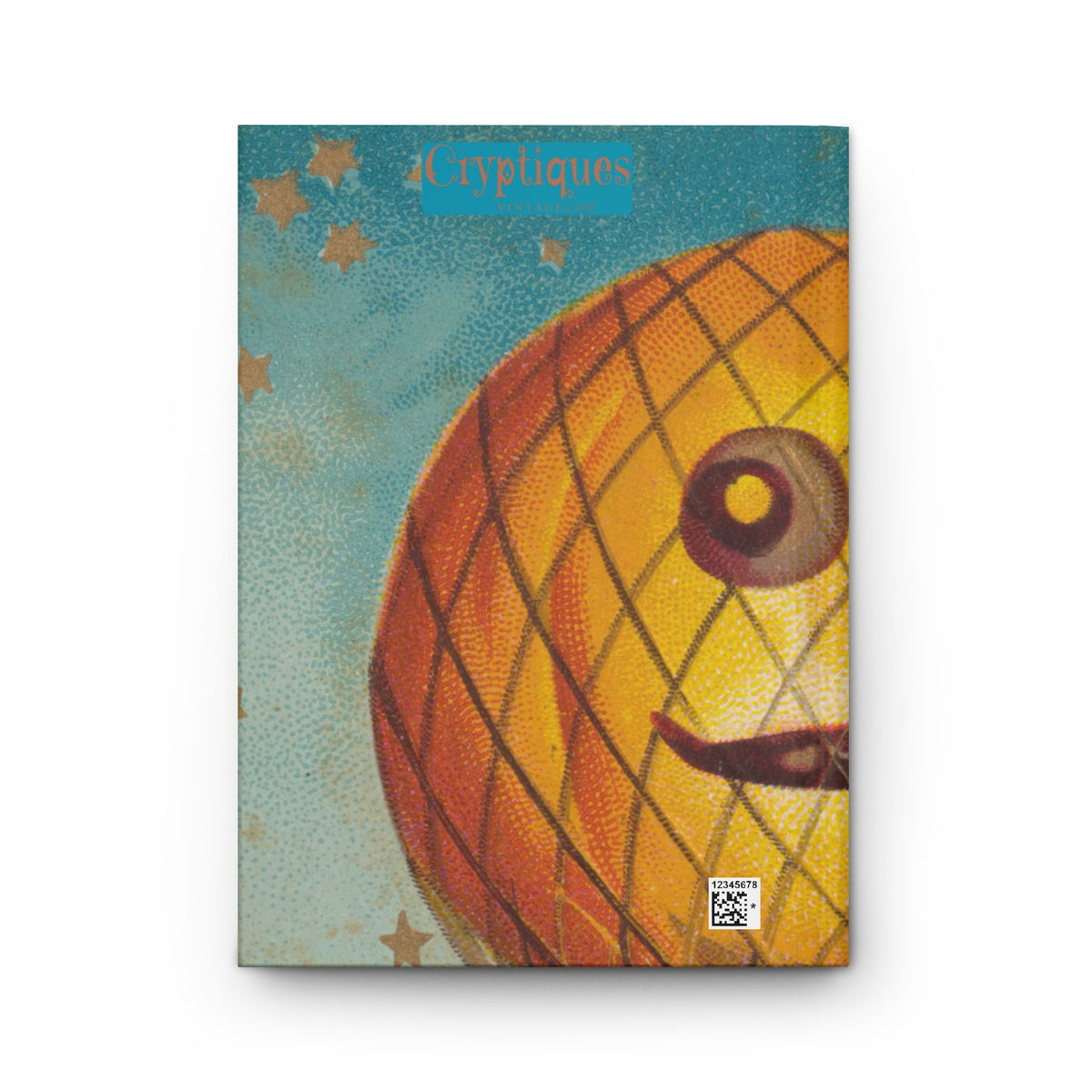Hardcover Journal w/Authentic Vintage Halloween 1909 Postcard Image 'Highest Expectations For Hallowe'en'