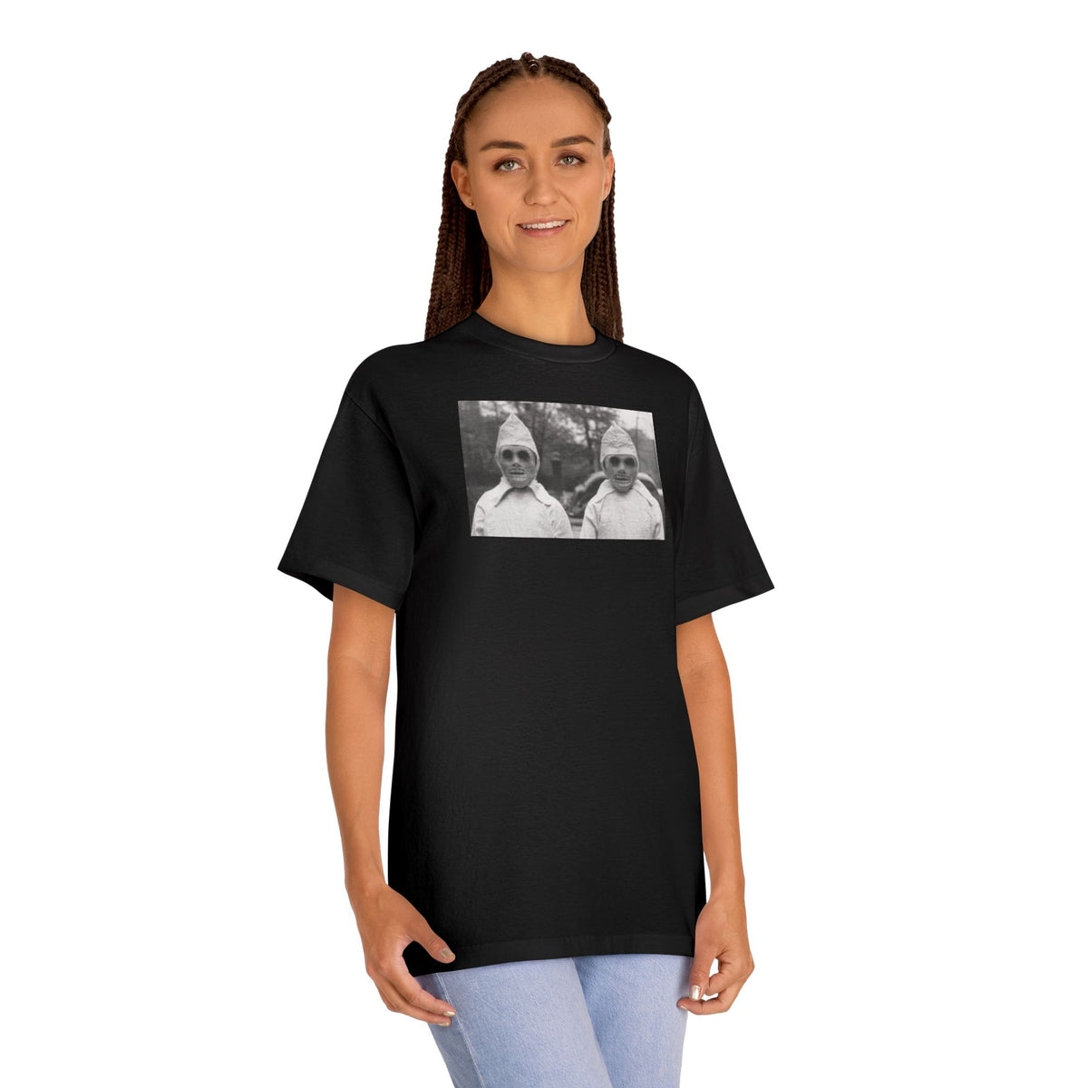 Adult T w/Authentic Vintage Halloween 1940s Image of 2 Ghouls