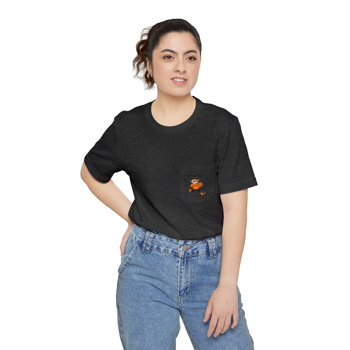 Pocket T w/ Authentic Vintage Halloween 1930s Gobolink Image
