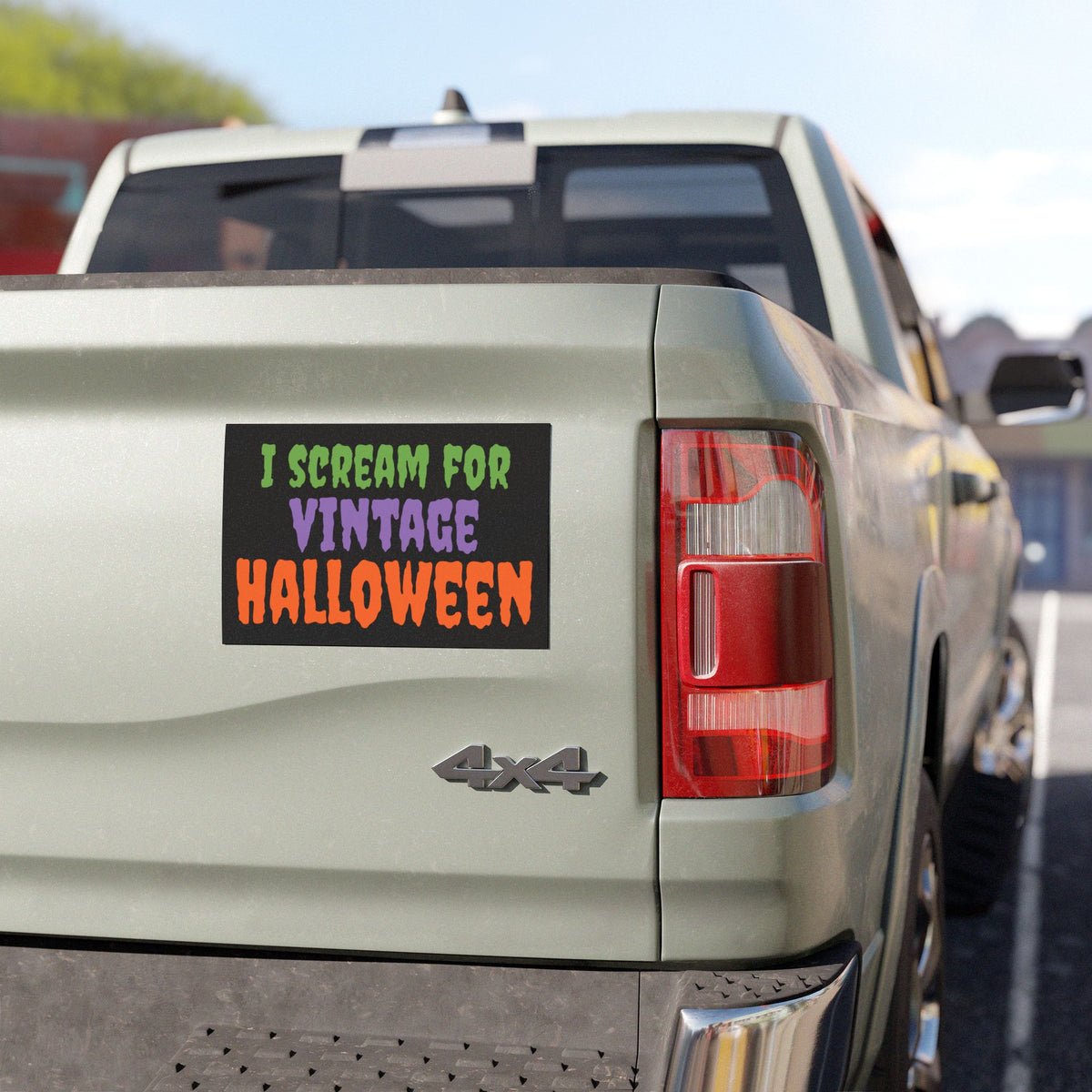 Car Magnet "I Scream For Vintage Halloween"