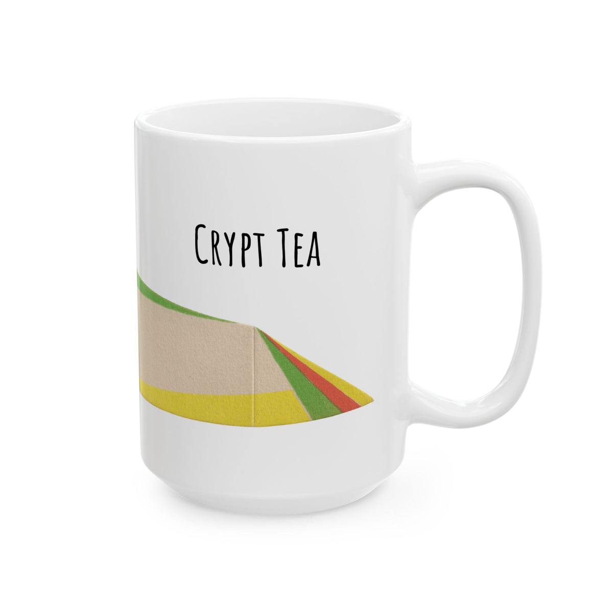 Ceramic Mug w/ Authentic Vintage Halloween 1930s Art Deco JOL Place Card Image (11oz, 15oz) 'Crypt Tea'