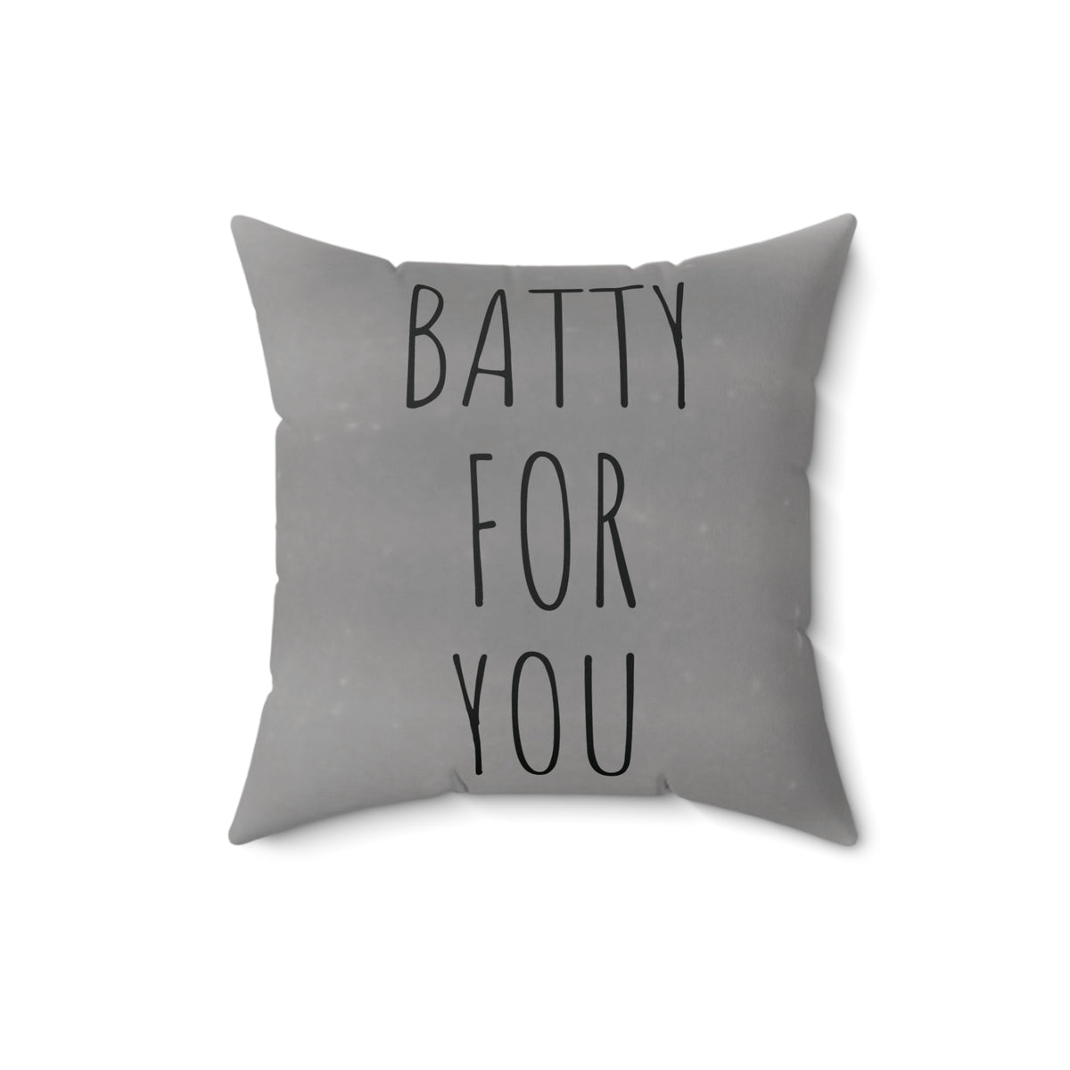 Throw Pillow w/Authentic Vintage Halloween Image of 1940s Black Baby Bat Being Fed