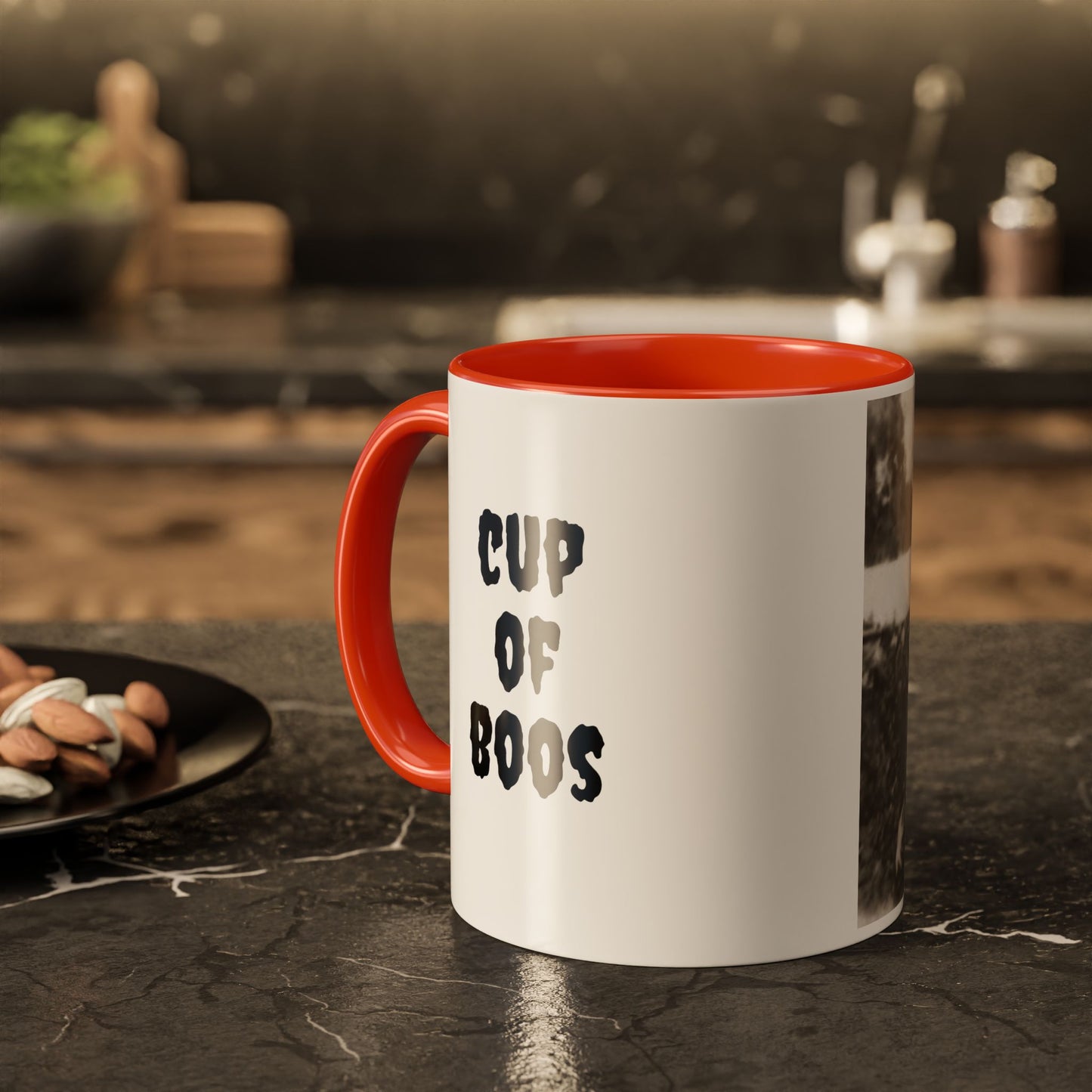 2 1940's Kids in Masks Colorful Mug