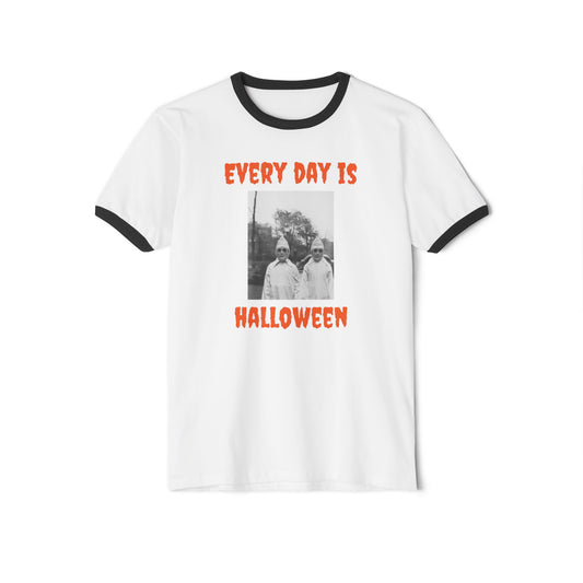 1940s Creepy Ghouls "Every Day Is Halloween" Ringer T-Shirt