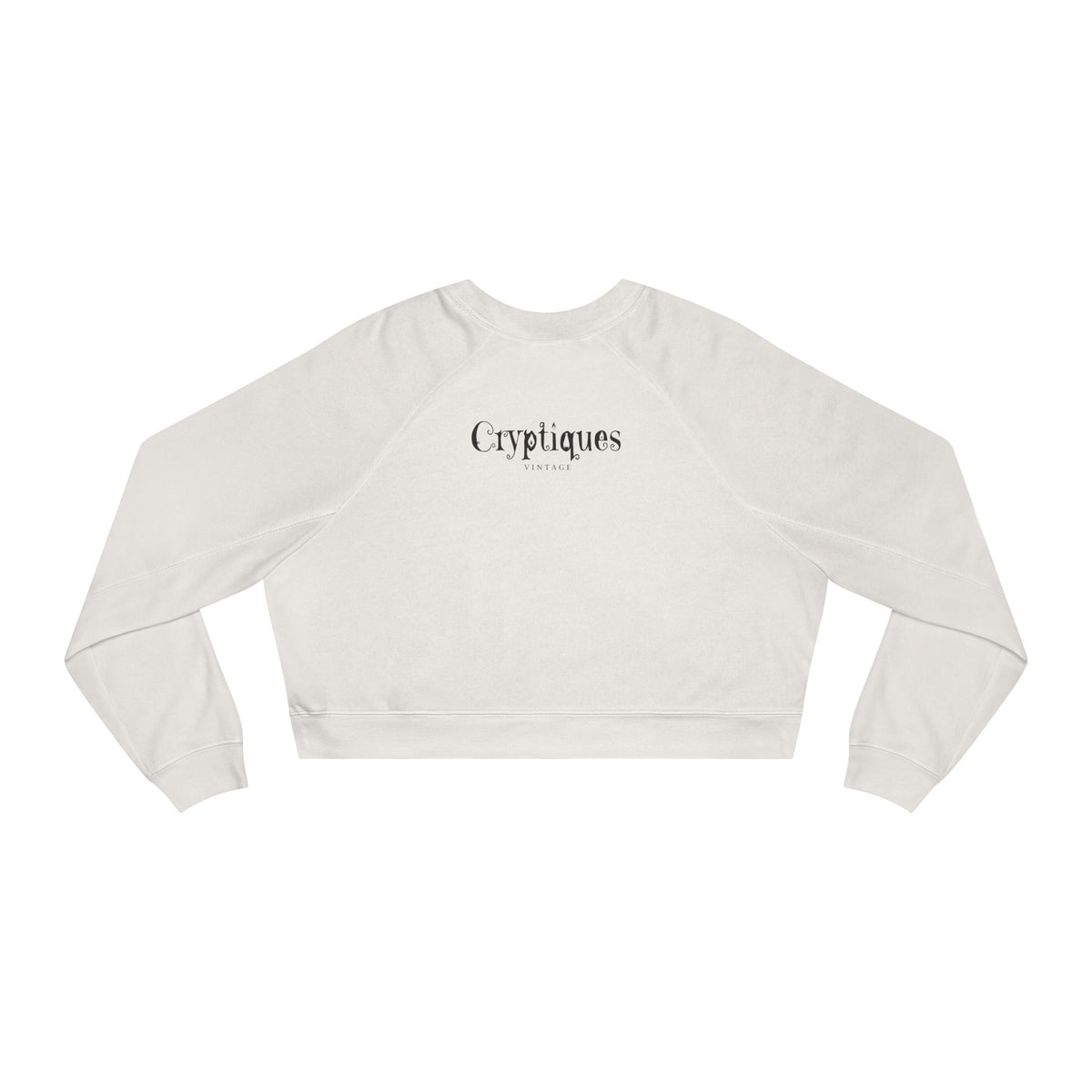 Cropped Pullover w/Authentic 1930s Hand Feeding Baby Bat Image 'Bat Spit Crazy'