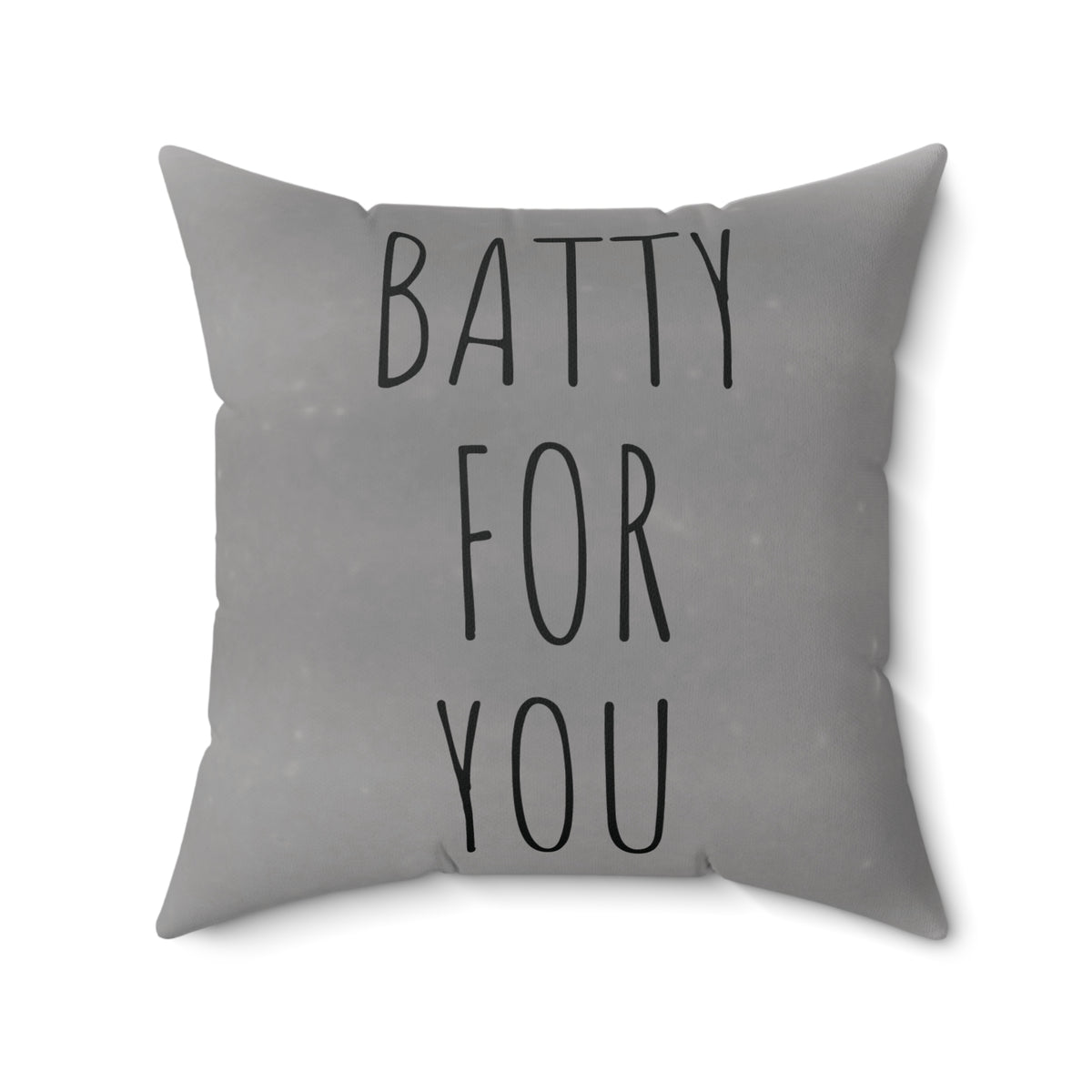 Throw Pillow w/Authentic Vintage Halloween Image of 1940s Black Baby Bat Being Fed