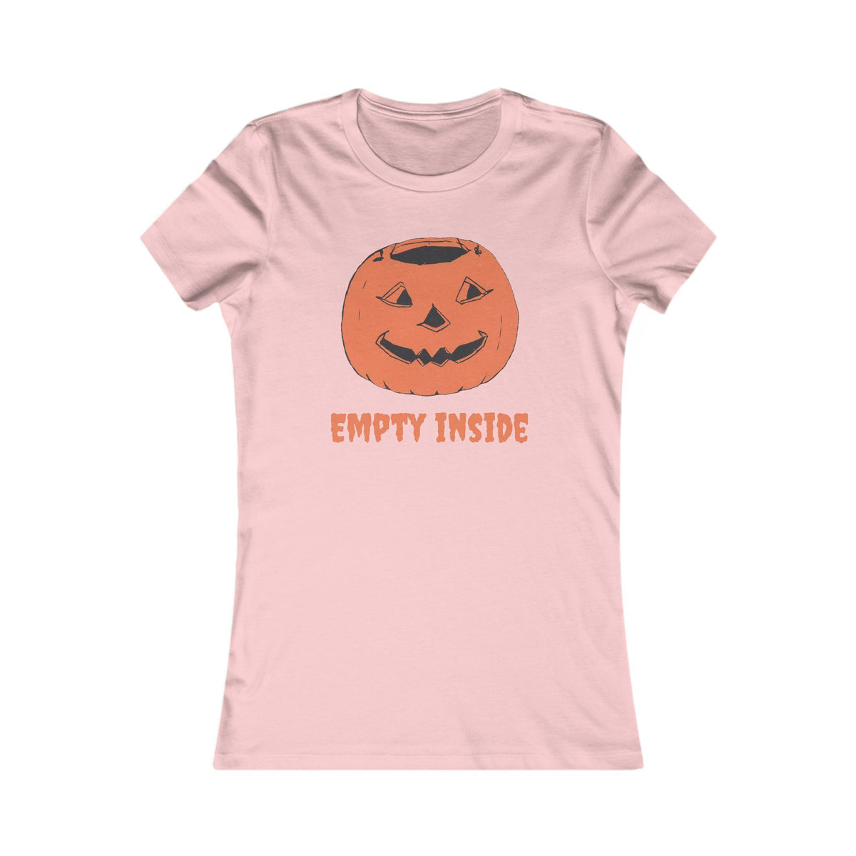 Women's T w/ Authentic Vintage Halloween 1930s Pumpkin "Empty Inside"