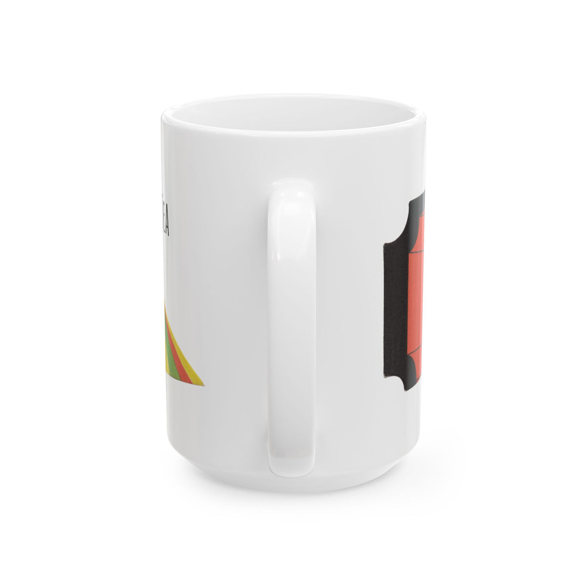 Ceramic Mug w/ Authentic Vintage Halloween 1930s Art Deco JOL Place Card Image (11oz, 15oz) 'Crypt Tea'