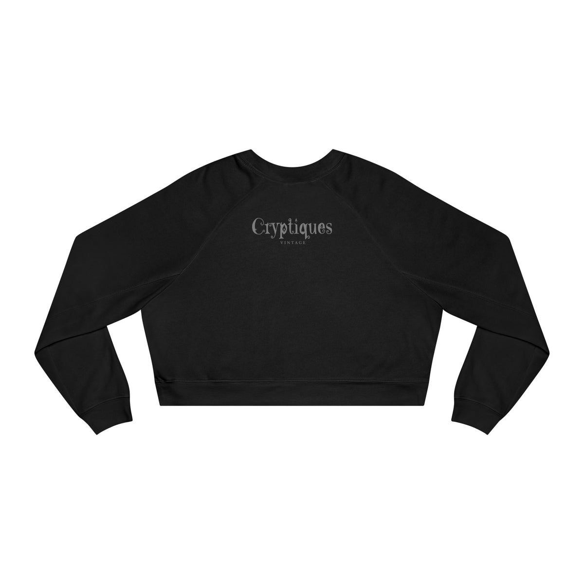 Cropped Pullover w/Authentic 1930s Hand Feeding Baby Bat Image 'Bat Spit Crazy'