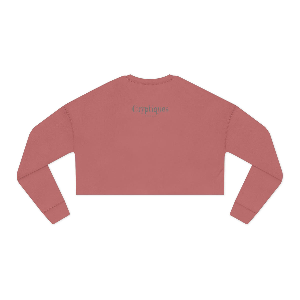 Crop Sweatshirt w/Authentic Vintage Halloween 1900s Pumpkin Family Seal