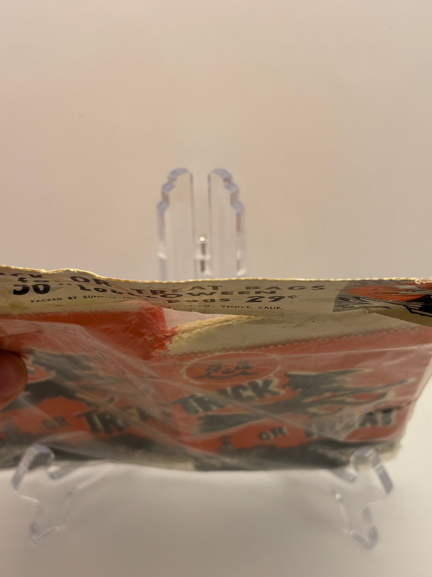 Vintage Halloween 1950s 50 Trick Or Treat "Loot" Bags In Original Packaging