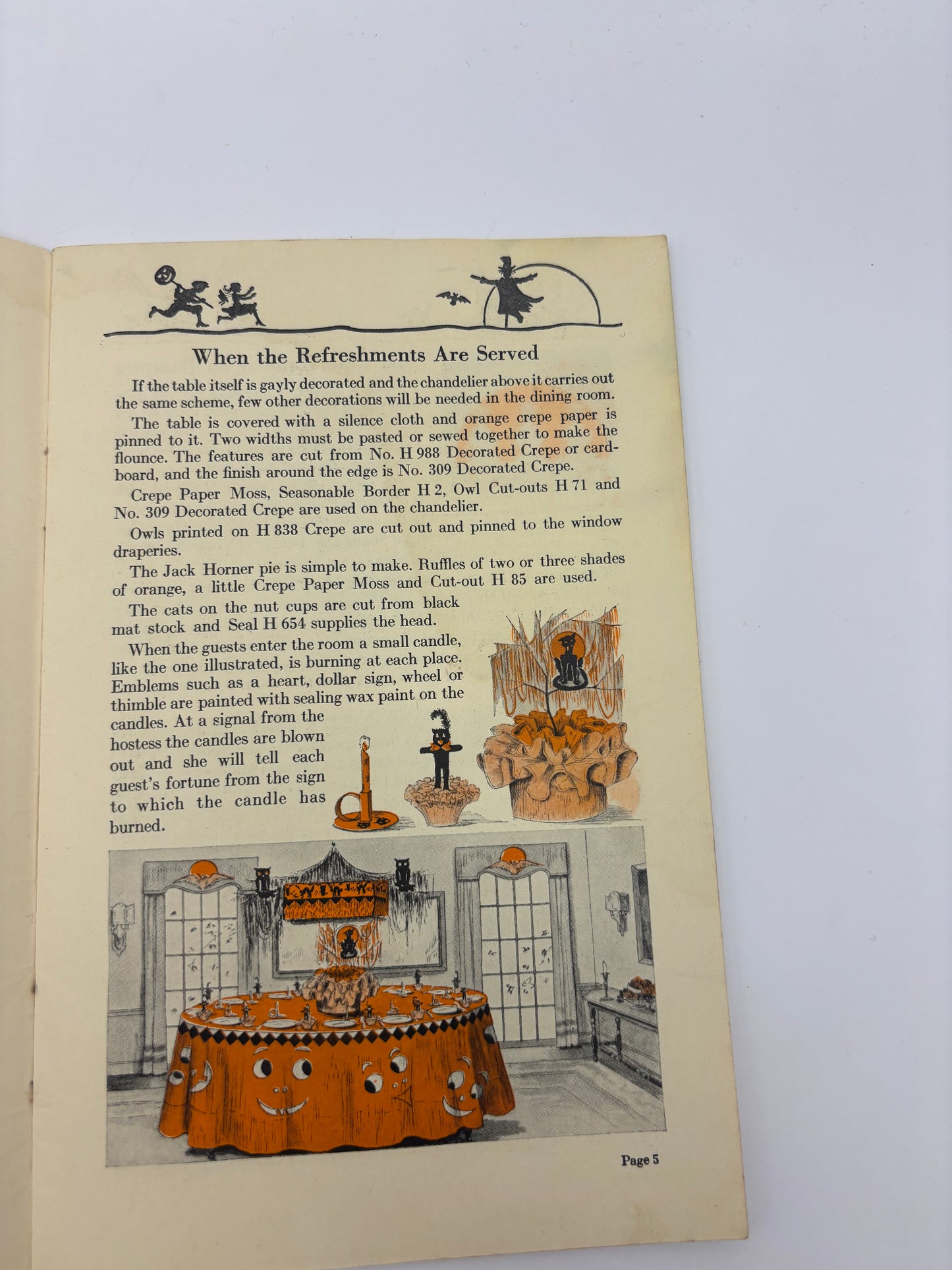 Vintage Halloween 1923 Softcover Dennison Bogie Book