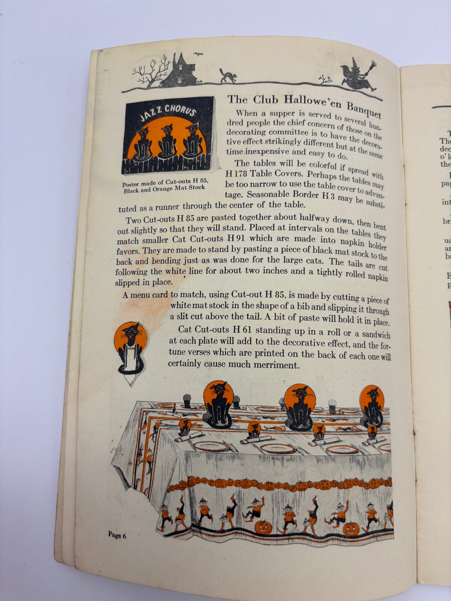 Vintage Halloween 1923 Softcover Dennison Bogie Book