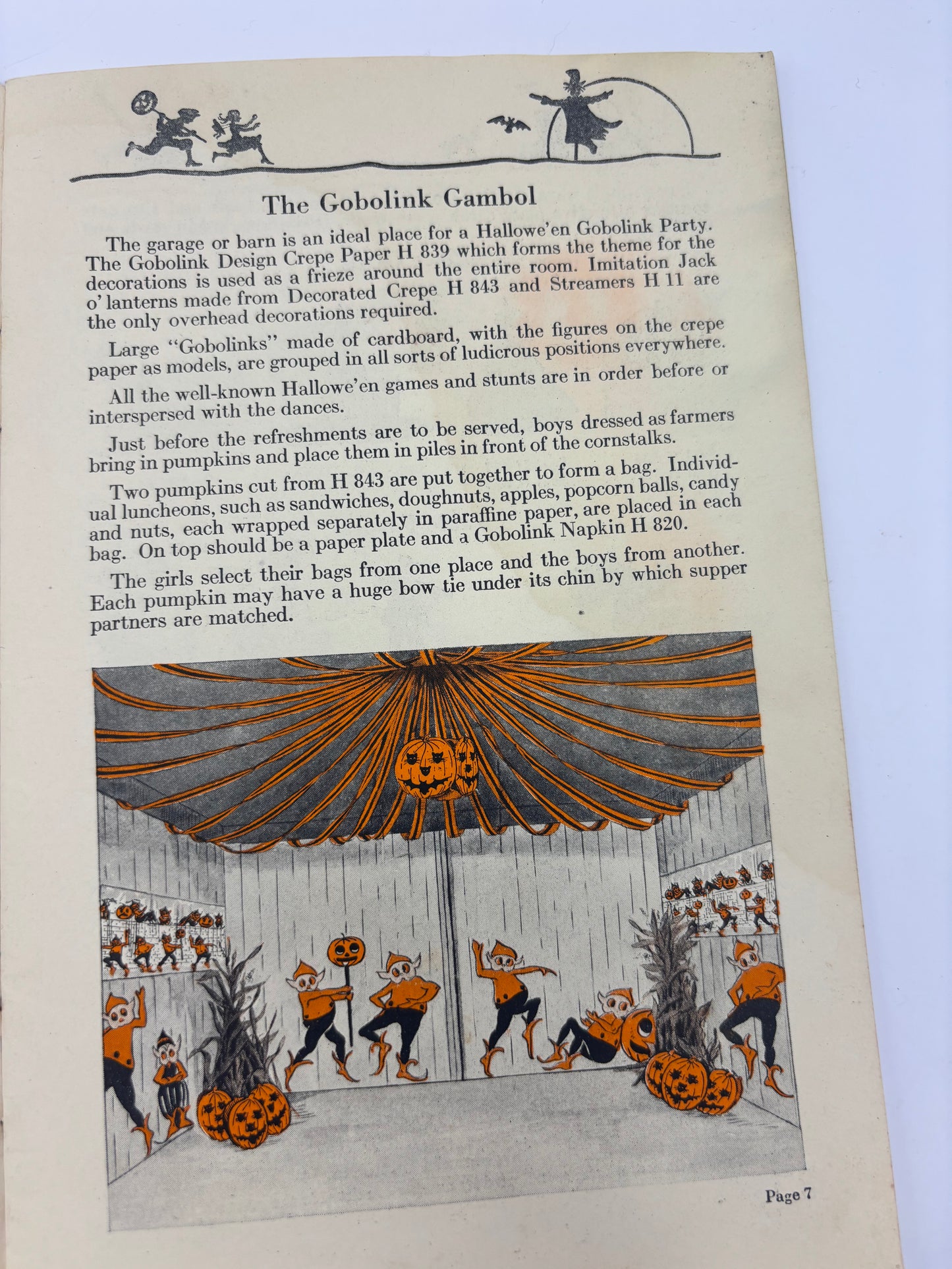 Vintage Halloween 1923 Softcover Dennison Bogie Book