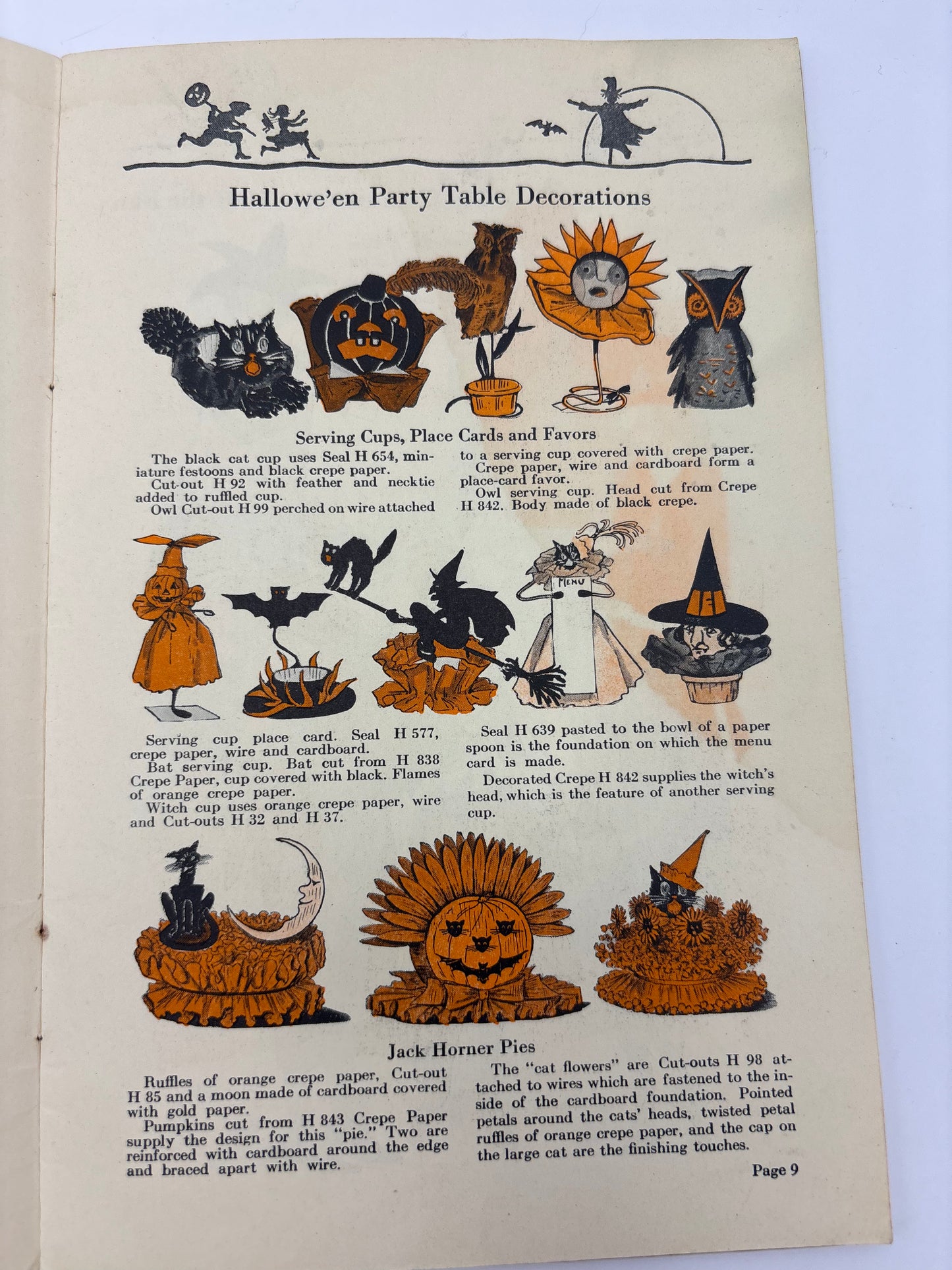 Vintage Halloween 1923 Softcover Dennison Bogie Book
