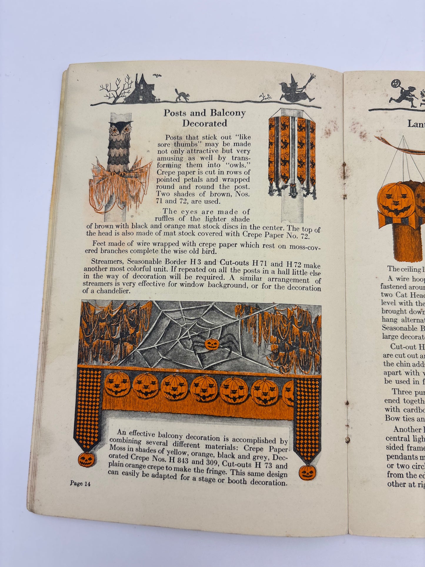 Vintage Halloween 1923 Softcover Dennison Bogie Book
