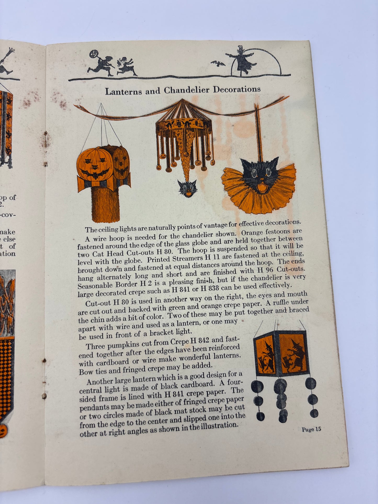 Vintage Halloween 1923 Softcover Dennison Bogie Book