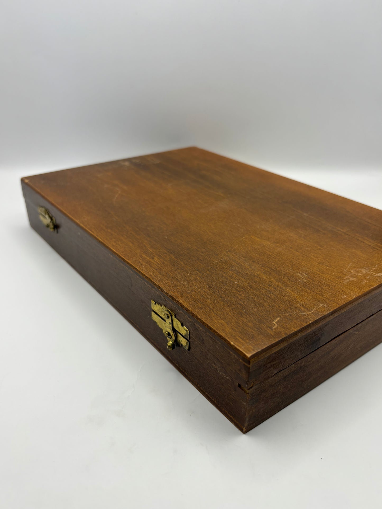 Vintage Wooden Box of Glass Slides of Blood Samples. Real Life Dexter Stuff!