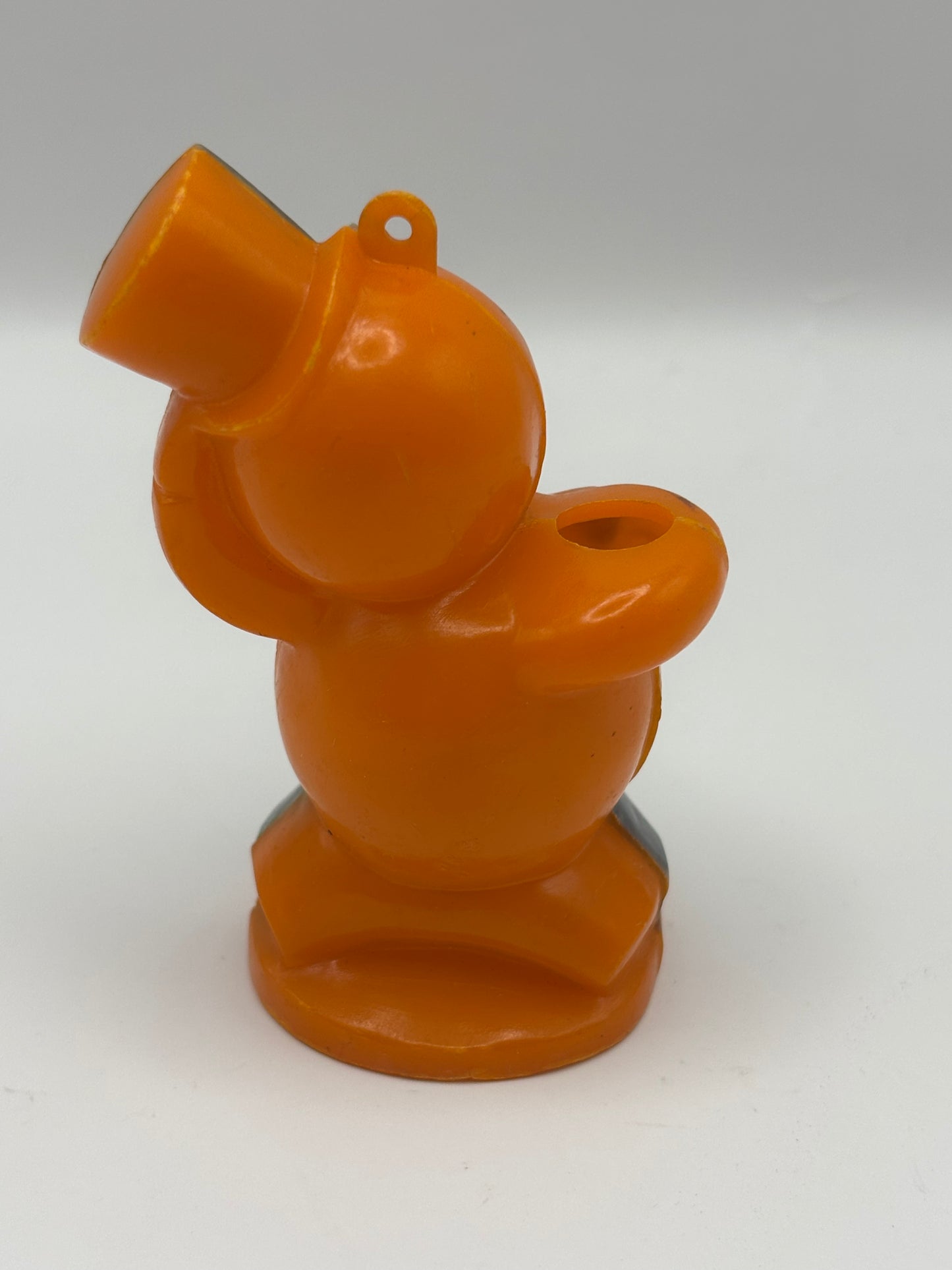 Vintage Halloween 1950s Hard Plastic Rosbro Pirate Cat Candy Container/Ornament