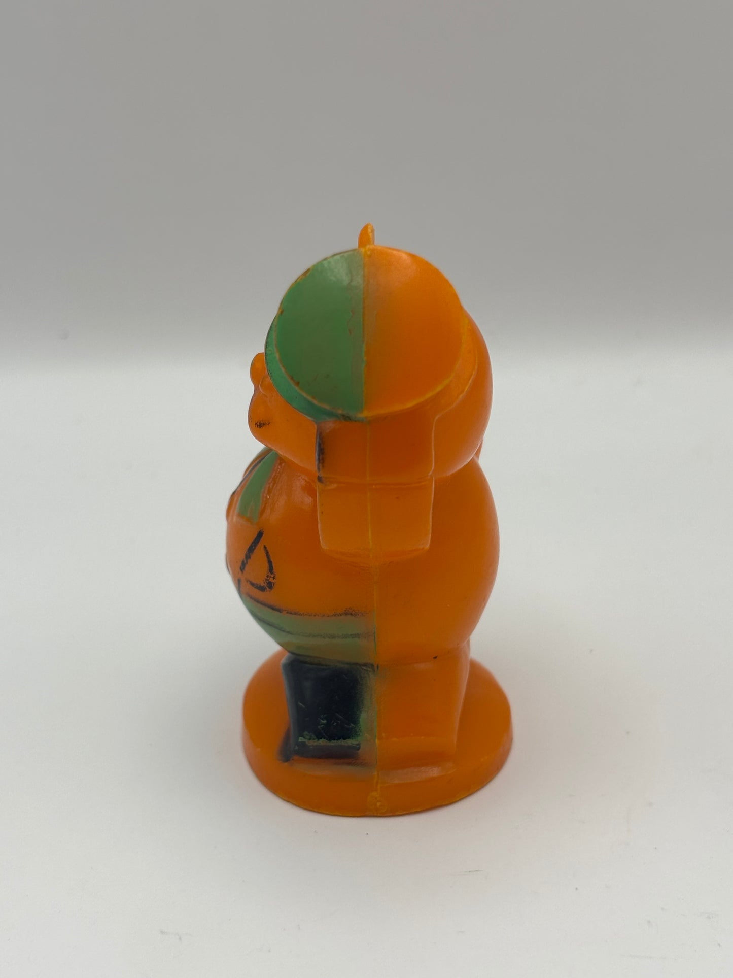 Vintage Halloween 1950s Hard Plastic Rosbro Pirate Cat Candy Container/Ornament