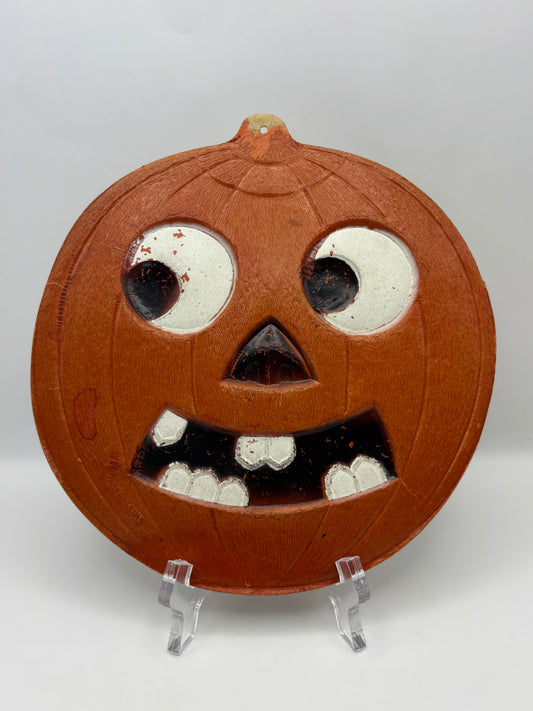 Vintage Halloween 1920s German jack-o'-lantern Diecut Decoration