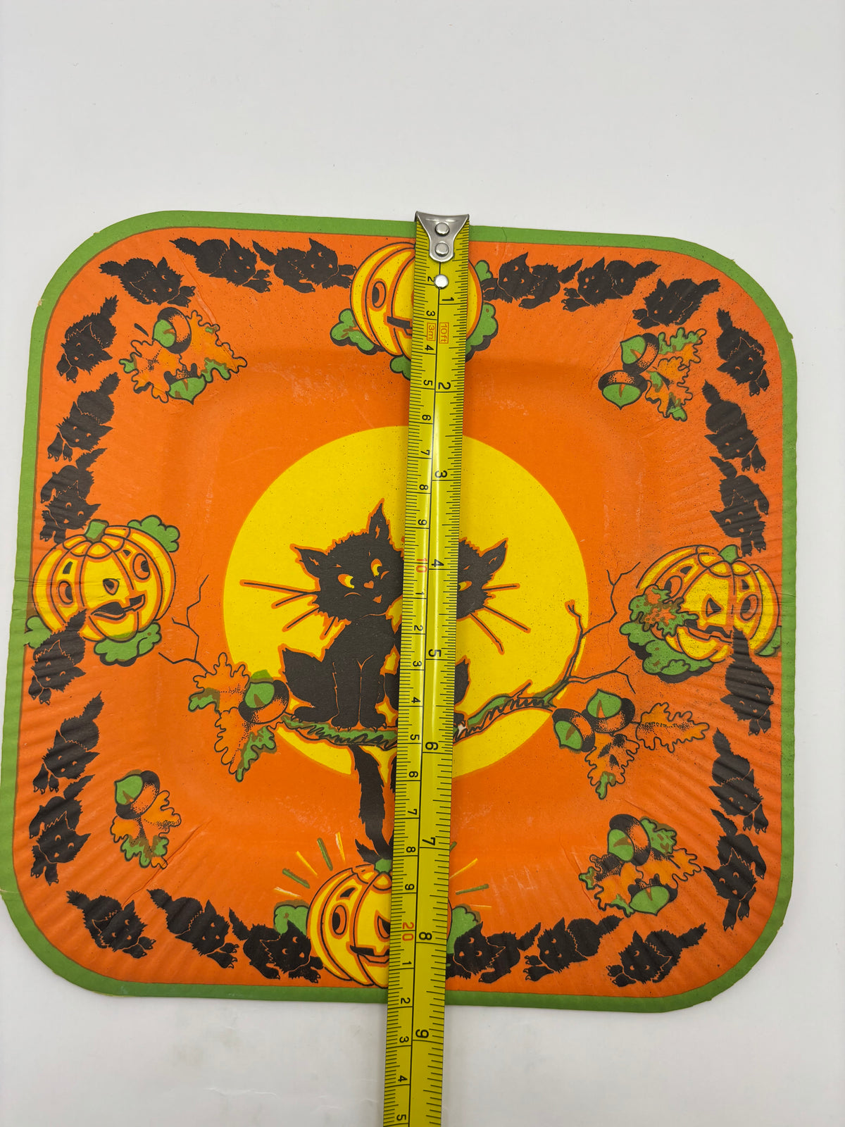 Vintage Halloween 1940s Halloween Party Coved Paper Plate