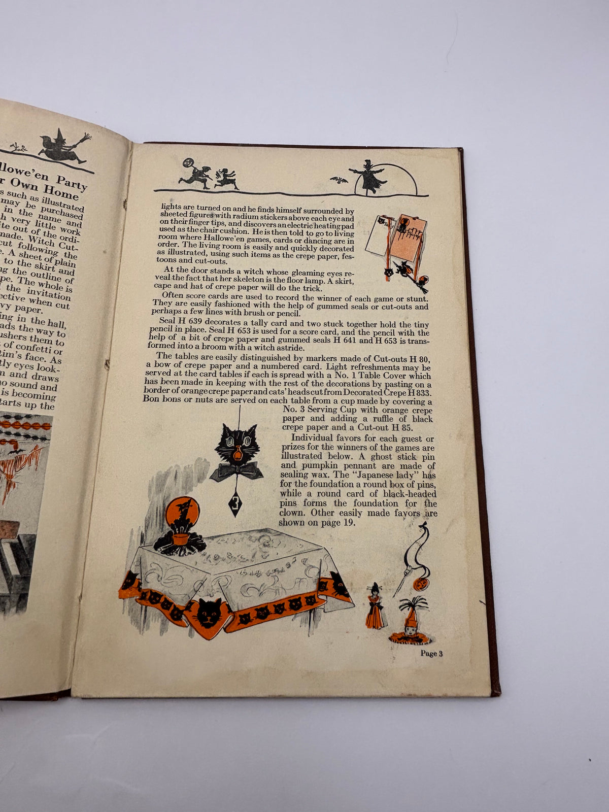 Vintage Halloween RARE 1923 Hardcover Dennsion Bogie Book